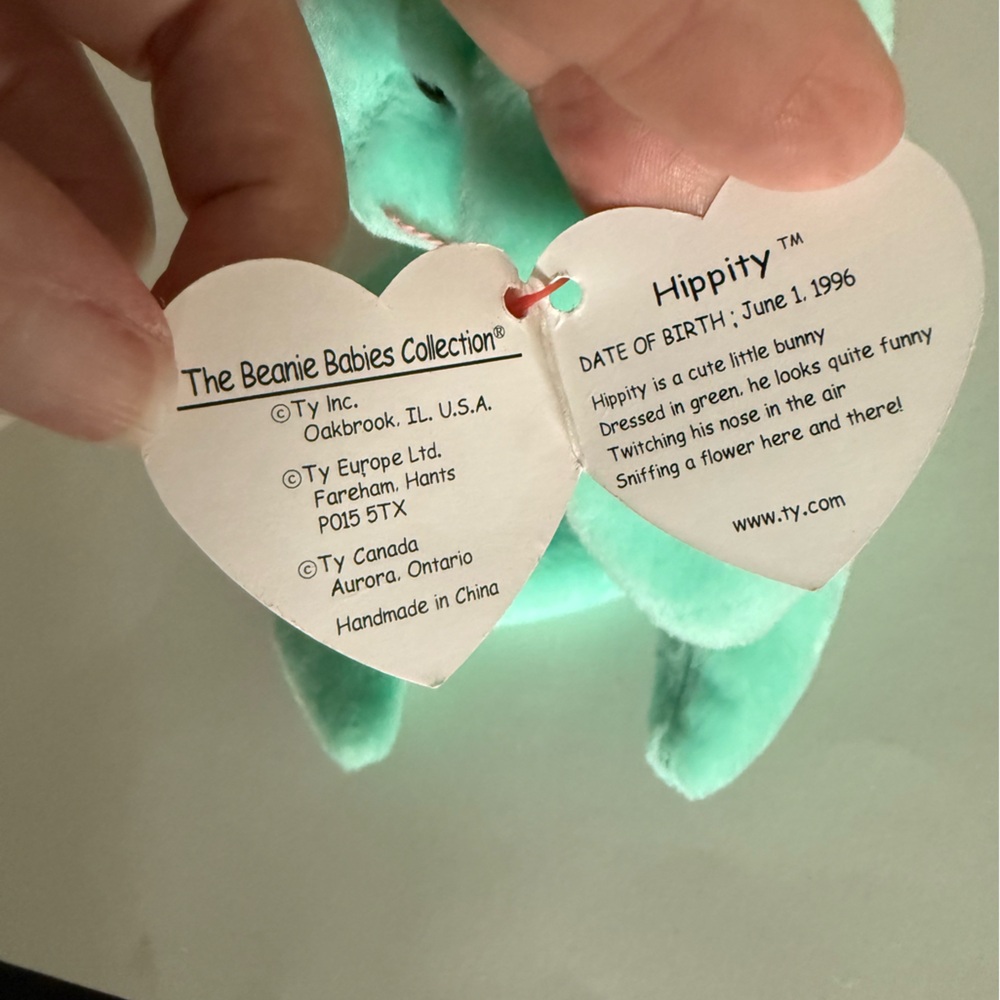 1997 Hippity the Rabbit Beanie Baby - Picture 8 of 11